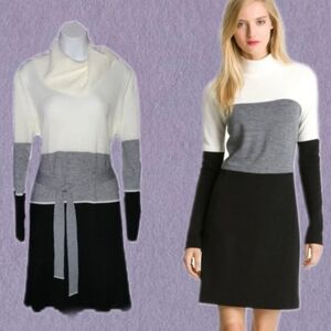 NY Collection Cowl Neck Sweater Dress